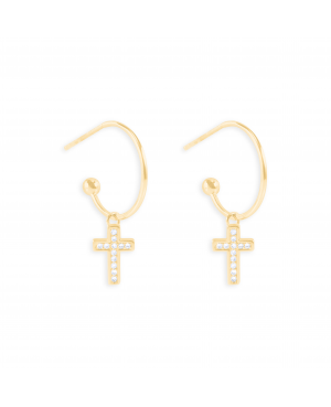 Boucles d'oreilles croix...