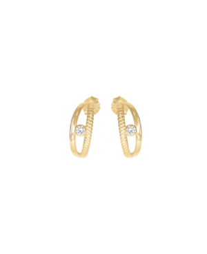 boucles d'oreilles plaqué or